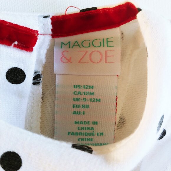 Maggie & Zoe Short-Sleeved Polka-Dot Dress 12 months - Picture 9 of 10